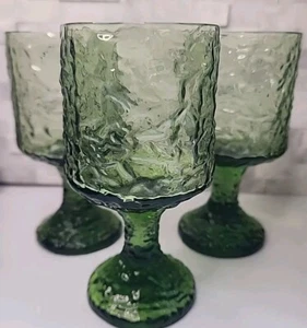 3 Lenox Impromptu grüne Glas Weinkelche 5 5/8" - Bild 1 von 3