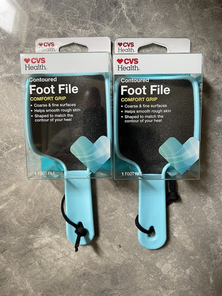 CVS Health Contoured Foot File Color - Sky Blue 1-Ct 1-Size Fits All