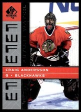 2002-03 SP AUTHENTIC FUTURE WATCH Craig Andersson Rookie Chicago Blackhawks #174