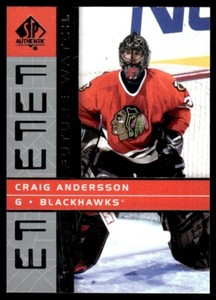 2002-03 SP AUTHENTIC FUTURE WATCH Craig Andersson Rookie Chicago Blackhawks #174