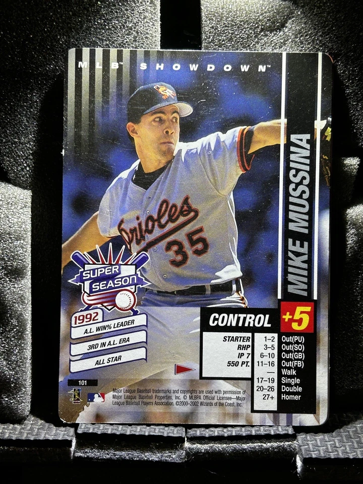 2002 MLB Showdown Mike Mussina, Super Season, Orioles #101 - Image 1 of 1