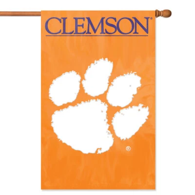 Bandera de casa de los tigres de Clemson PREMIUM exterior DOBLE CARA bordada Foto 1 de 2