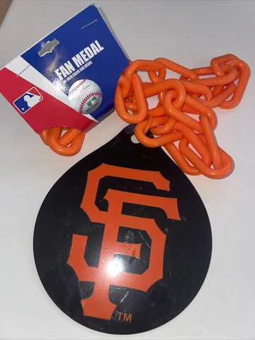 San Francisco Giants Fan Medal Plastic Swag Necklace Games Man Cave Fun MLB Cover
