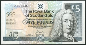 Scotland, Royal Bank of Scotland, 5 pounds, 2005, UNC - Picture 1 of 2