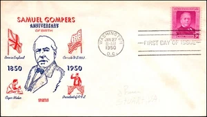 Scott 988 3 Cents Gompers Spartan FDC Addressed Planty 988-35 - Picture 1 of 2