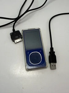 Microsoft Zune 8 Navy Blue ( 8 GB ) Digital Media Player -Includes Charging Cord - Picture 1 of 7