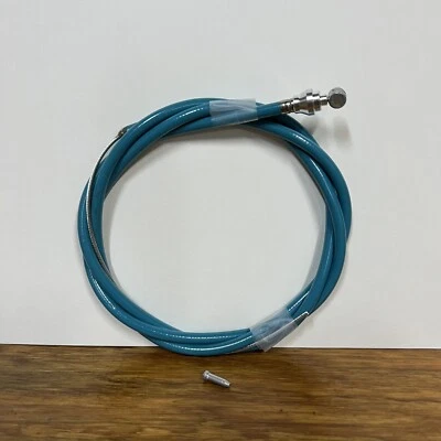BMX OLD SCHOOL TURQUOISE GREEN REAR BRAKE CABLE FIT REDLINE HARO MASTER GT DYNO - Image 1 of 4
