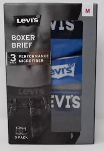 Paquete de 3 calzoncillos boxer Levis Performance microfibra sin etiquetas entrepierna de 6" - Imagen 1 de 16