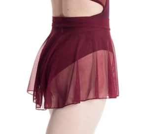 Ballet Dance Skirt - Stretch Mesh - Custom Design - Burgundy -Child Mediuim- NWT - Picture 1 of 5