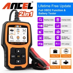 ANCEL 6V/12V Battery Tester Car Engine Fault Code Scanner OBD2 Diagnostic Tool - Picture 1 of 8