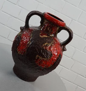 Dümler & Breiden XXL Keramik Fat Lava Vase Blumenvase Amphore Kanne 14 L Vintage - Bild 1 von 10