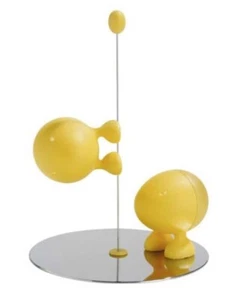 Pr. Alessi Italy Gelbe Liliput Salz & Pfeffer Set - Stefano Giovannoni mit Box - Bild 1 von 3