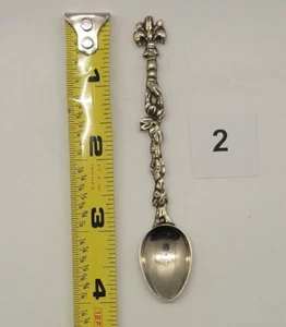 Cuchara de té de plata italiana coleccionable, Montagnani - querubín - 4" - #2 - Imagen 1 de 4