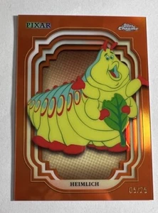 2024 Topps Chrome Disney Heimlich Orange Refractor /25 A Bug's Life - Picture 1 of 2