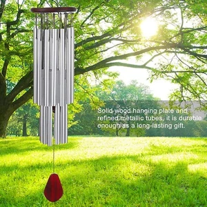 Wind Chimes Outdoor Large Deep Tone 31 Inches Memorial Wind Chimes with 27 Tubes - Picture 1 of 8