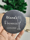 Personalised Prosecco Gift For Him or Her Laser Engraved Slate Coaster Birthday