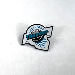 IHL Las Vegas Thunder Vintage Defunct Team Logo Hockey Lapel Hat Cap Pin - Picture 1 of 3