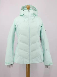 ROXY DUSK WOMENS INSULATED SNOW JACKET HOODED GREEN RRP £310 EG - Picture 1 of 12