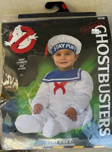 Ghostbusters Infant Stay Puft Marshmallow Man Halloween Costume Unisex 3-6 Mo - Picture 1 of 1