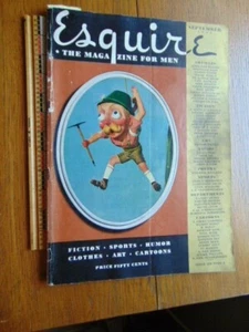 Sept. 1936 Esquire Magazine- Dos Passos, Fitzgerald, Petty +++ ads, fashion - Bild 1 von 11