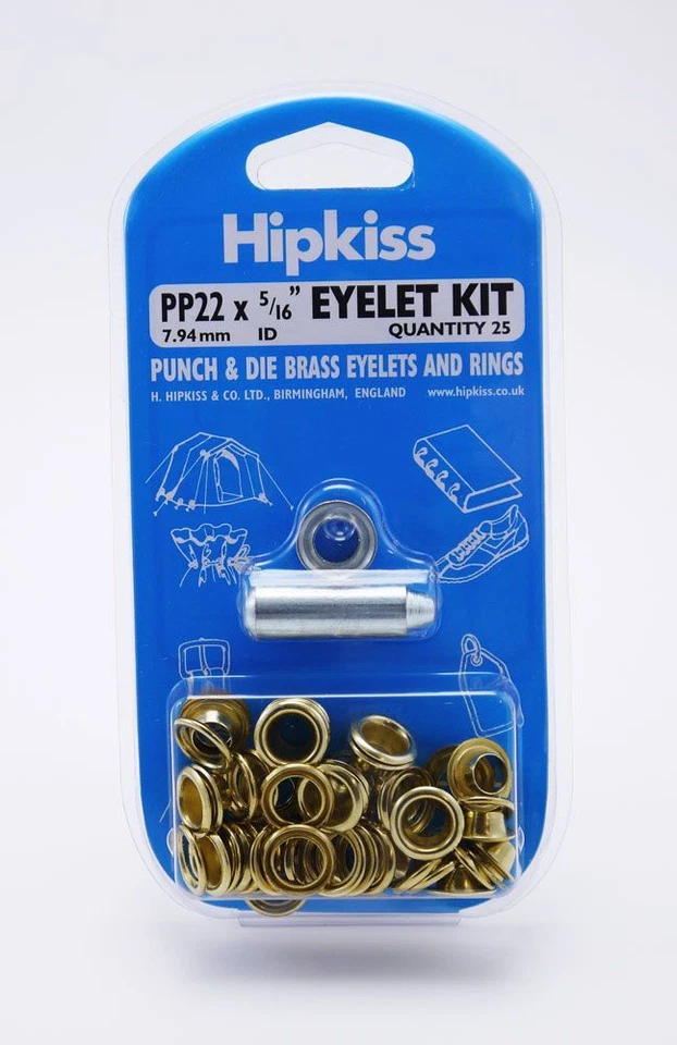 DIY BRASS EYELET KITS & REFILLS 6 SIZES!
