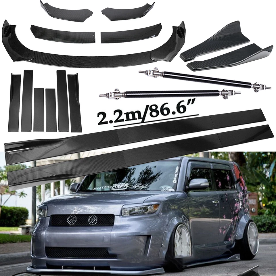 Front Lip Chin Bumper Body Kits 86.6" /Side Skirt For Scion xB 2004-2015 Foto 1 de 4