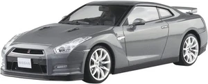 AOSHIMA Pre-painted 02-B 1/24 NISSAN R35 GT-R 2014 Dark Metal Gray Plastic Kit - Picture 1 of 4