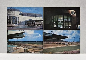 Multiple Views Detroit Race Course, Horse Racing, Detroit, MI Vintage Postcard - Picture 1 of 2