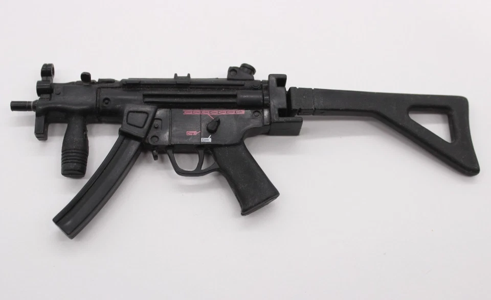 Rifle de juguete MP5 escala 1:6 con culata plegable para figuras de acción de 12" Foto 1 de 4