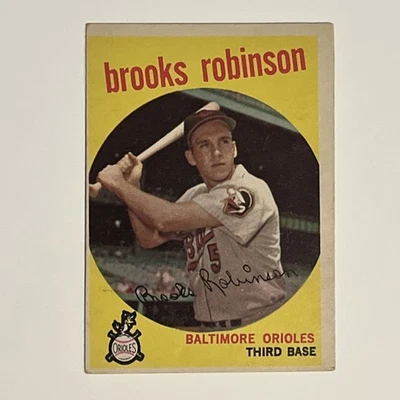 Tarjeta de béisbol Brooks Robinson 1959 Topps #439 Baltimore Orioles Foto 1 de 4