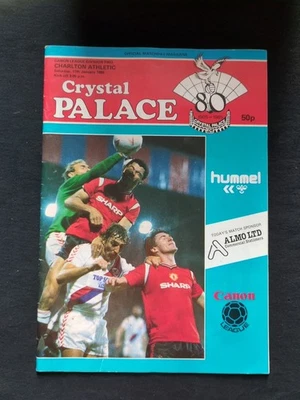 Crystal Palace vs Charlton Athletic 11th January 1986 Programme - Image 1 of 2