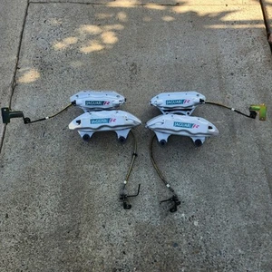03-05 2003-2005 Jaguar XJR brake calipers front and rear set BREMBO OEM - Picture 1 of 9