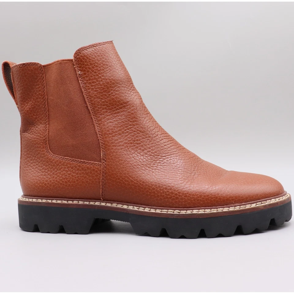 Botas Chelsea Madewell The Citywalk Lugsole Cuero Marrón Mujer Talla 8 Suela Foto 1 de 4