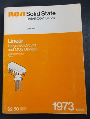RCA Solid State Databook Series- Linear IC & MOS Devices Selection Guide 1973 PB - Image 1 of 4