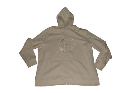 Sudadera con capucha LRL Ralph Lauren crema para mujer talla 2XL cremallera completa Foto 1 de 4