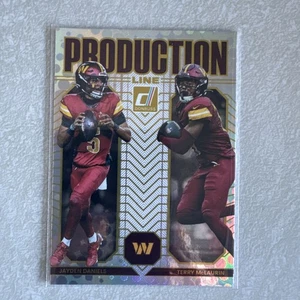 2025 Panini Donruss Jayden Daniels/Terry McLAURIN PRODUCTION LINE COMMANDERS #8 - Bild 1 von 2