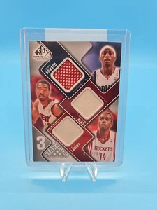 2009-10 SP Game Used 3 Star Swatches 028/299 Josh Howard Luther Head Carl Landry - Picture 1 of 10