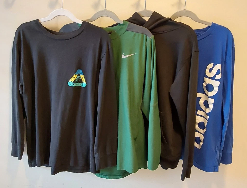 4 Boy's Long Sleeve Bundle/ Size M, 10, 10-12 / Excellent Condition / Top Brands - Image 1 of 4