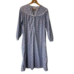 Damen Nachthemd Lanz of Salzburg Blumen Herz Baumwolle Flanell Größe S - Bild 1 von 10