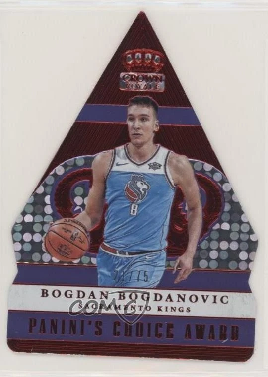 2017-18 Crown Royale Panini's Choice Awards Red /75 Bogdan Bogdanovic Rookie RC - Image 1 of 2