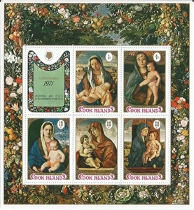 1971 Christmas Stamps ~ Cook Islands ~ Madonna and Child ~ MNH - Picture 1 of 1