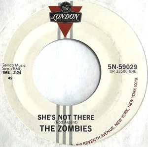 ZOMBIES * 45 * She's Not There / Tell Her No * UNPLAYED, MINT * Vinyl * RI - Imagen 1 de 1