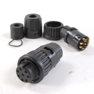2er-Set Switchcraft/Conxall 6282-8SG-321 Stecker Mini-Con-X Kabelende 8-polig - Bild 1 von 2