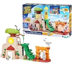 Star Wars Young Jedi Adventures Tenoo Jedi Temple Playset 2 Figures Lights - Picture 1 of 1