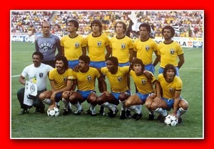 Foto Profesional Brasil 1982 Mundial 12"x8" - Imagen 1 de 2