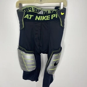 Nike Pro Padded Compression Shorts Mens XL Black Grey Football - Picture 1 of 12