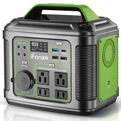 iFanze 300W Portable Power Station, 296Wh 80000mAh Outdoor Solar Generator 110V - Image 1 of 4