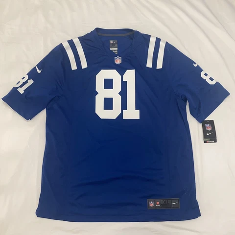 NWT Nike Indianapolis Colts Andre Johnson NFL Football Jersey #81 Men’s Size XL Cover