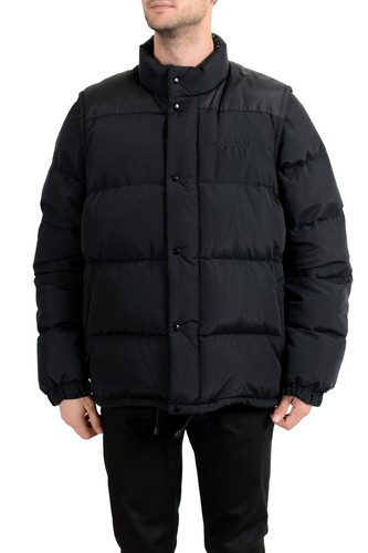 Giacca Gilet Parka Burberry London Uomo ""Hillcross"" nero US XL IT 54