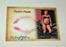 2022 Collectors Expo Model Felicity Feline Autographed Kiss Card 